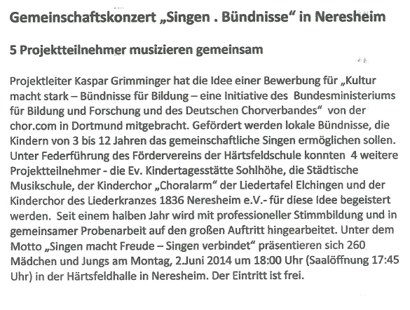 20140604 Singen.Buendnis-Neresheim Neresheimer Anzeige