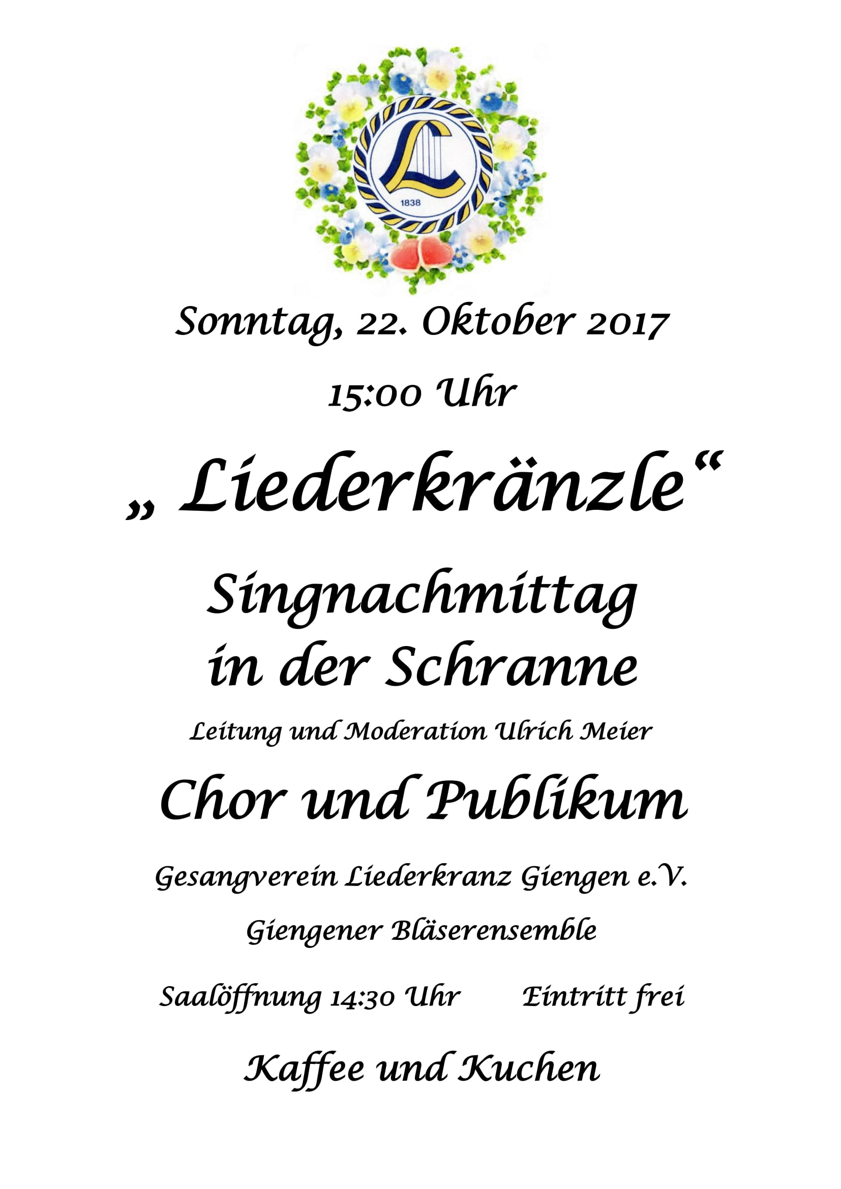 Liederkränzle Plakat 1