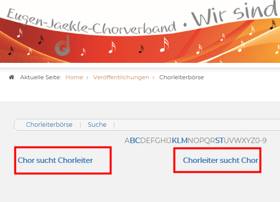 Chorleiterbörse